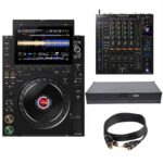 AlphaTheta CDJ-3000X & Pioneer DJ DJM-A9 Pack Régie DJ Professionnelle avec Flight Case et WiFi