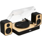 House of Marley Revolution BT Platine Vinyle Bluetooth avec Enceintes 20W Bambou et Tissu Recyclé