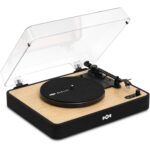 House of Marley Revolution SB Platine Vinyle Bluetooth 5.3 en Bambou et Tissu Recyclé Noir/Naturel
