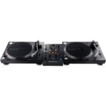 Pioneer DJ Set : 2x Platines Vinyles PLX-500-K et Table de Mixage DJM-450 Noir