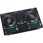 Roland DJ-202 Contrôleur DJ 2 Canaux avec Séquenceur TR et Sons de Batterie Intégrés Noir